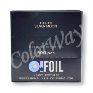 O! Tools Silver Moon Grooved Hairdressing Foil in Sheets 500 pcs