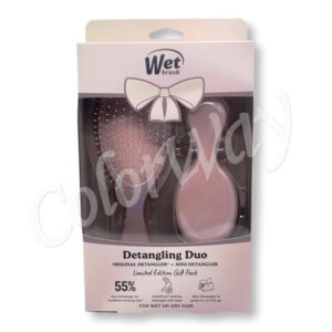 Wet Brush Original Detangler & Mini Hair Brush Duo Set – Pearl Pink